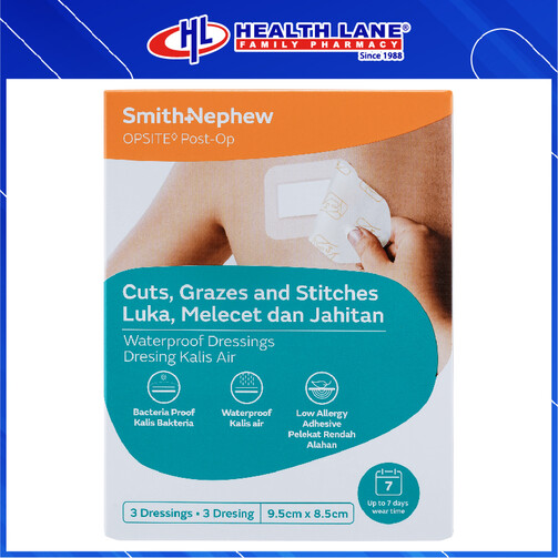 SMITH & NEPHEW OPSITE POST-OP KALIS AIR DRESSING 9.5CMx8.5CM (3'S) SMITH & NEPHEW OPSITE POST-OP KALIS AIR DRESSING 9.5CMx8.5CM (3'S)